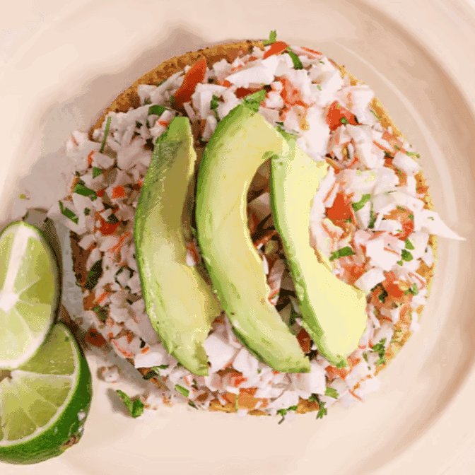 Tostada de Ceviche Mixto